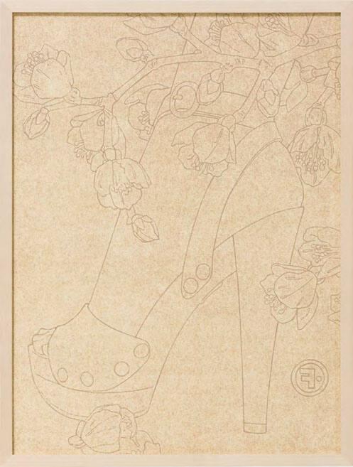 Monotype, oil on paper, 2011