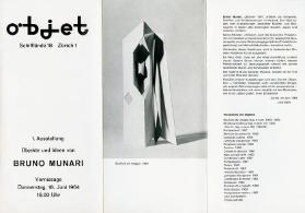 Bruno Munari in der Galerie objet