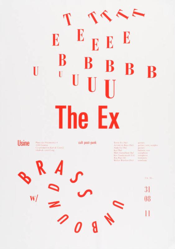 The Ex - Usine - Cult post-punk - w/ Brass unbound