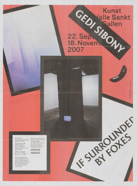 Kunst Halle Sankt Gallen - Gedi Sibony - If surrounded by foxes (recto)