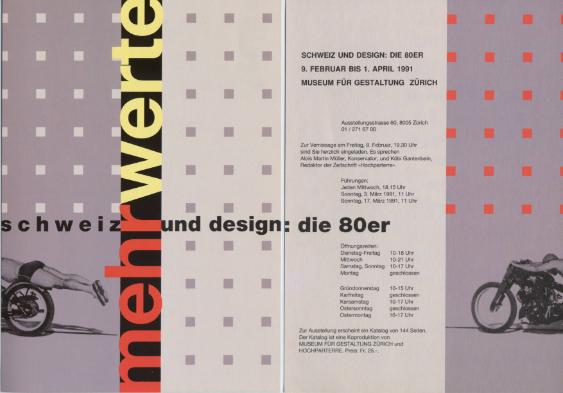 Mehrwerte - Schweiz und Design : die 80er