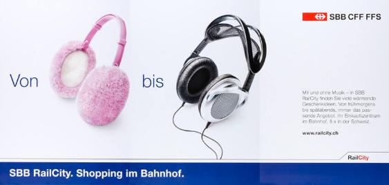 Von - bis - SBB RailCity. Shopping im Bahnhof. SBB CFF FFS