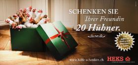 Schenken Sie Ihrer Freundin 20 Hühner. Und helfen Sie damit armen Bäuerinnen in Indien. HEKS