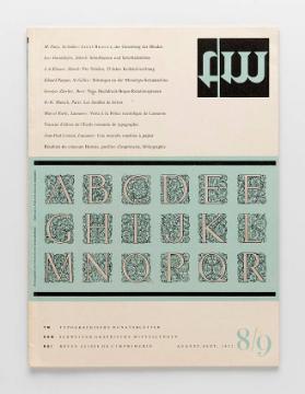 TM Typographische Monatsblätter, 8/9, 1952