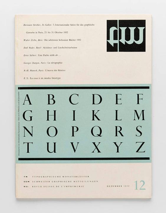 TM Typographische Monatsblätter, 12, 1952