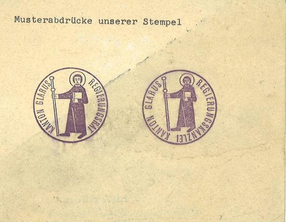 Amtsstempel Kanton Glarus