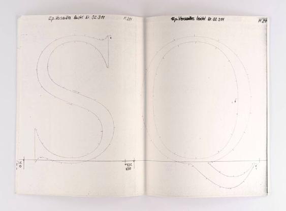 [Versailles: Kopien von Werkzeichnungen und Probesatz]