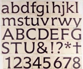 Création de tous les signes de l'alphabet Icone