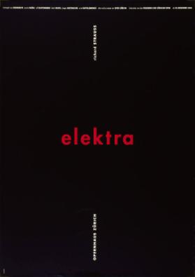 Elektra - Richard Strauss - Opernhaus Zürich