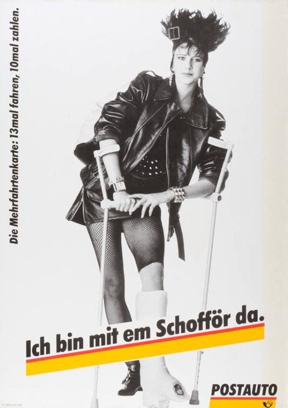 Ich bin mit em Schofför da. Postauto