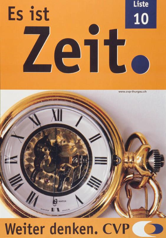 Es ist Zeit. Liste 10 - Weiter denken. CVP