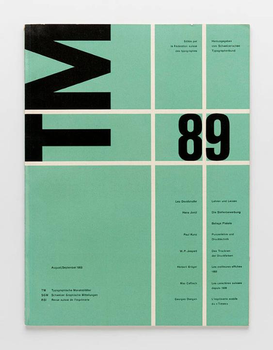 TM Typographische Monatsblätter, 8/9, 1953
