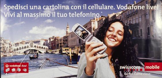 Spedisci una cartolina con il cellulare. Vodafon live!