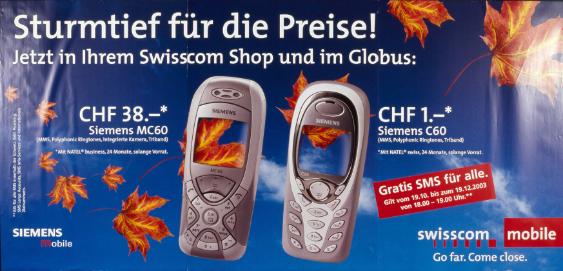 Sturmtief für die Preise - jetzt in Ihrem Swisscom Shop und im Globus