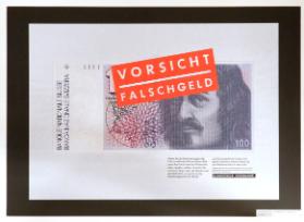 [Schweizerische Nationalbank: Präsentationsmaquetten Falschgeldkampagne]