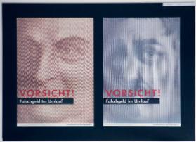 [Schweizerische Nationalbank: Präsentationsmaquetten Falschgeldkampagne]