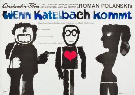 Constantin-Film - Donald Pleasence - Françoise Dorléac - Lionel Stander - Jack Mac Gowran in Roman Polanski's Wenn Katelbach kommt - Regie: Roman Polanski - Drechbuch: Roman Polanski und Gerard Brach - Musik: Komeda - Ein Compton-Film