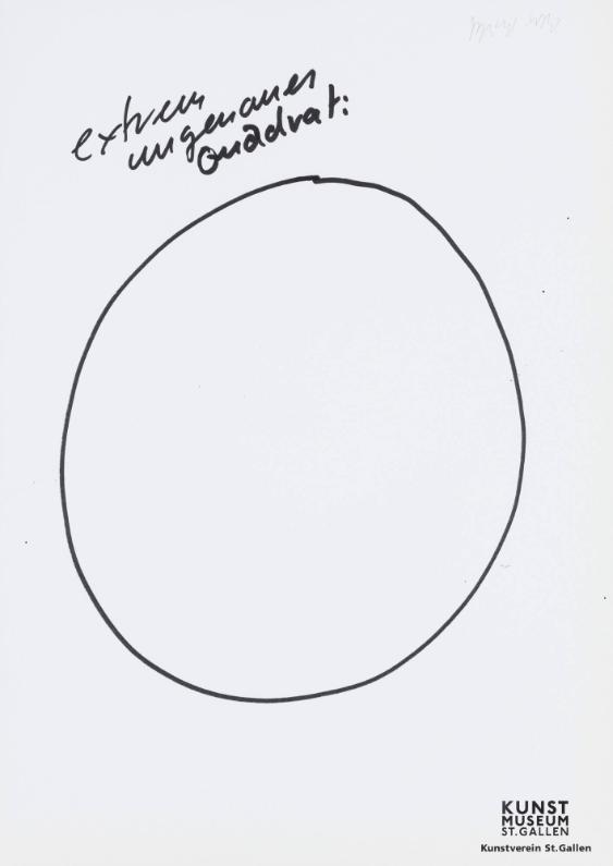 Extrem ungenaues Quadrat: - Kunstmuseum St. Gallen - Kunstverein St. Gallen
