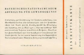 Einladung Eintrittskarte
