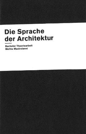 Die Sprache der Architektur