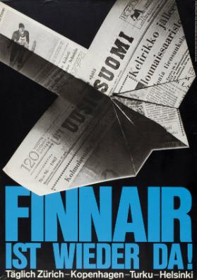 Finnair ist wieder da! Täglich Zürich - Kopenhagen - Turku - Helsinki