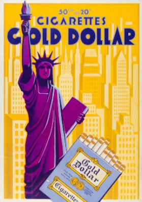 50 cts les 30 p - Cigarettes Gold Dollar