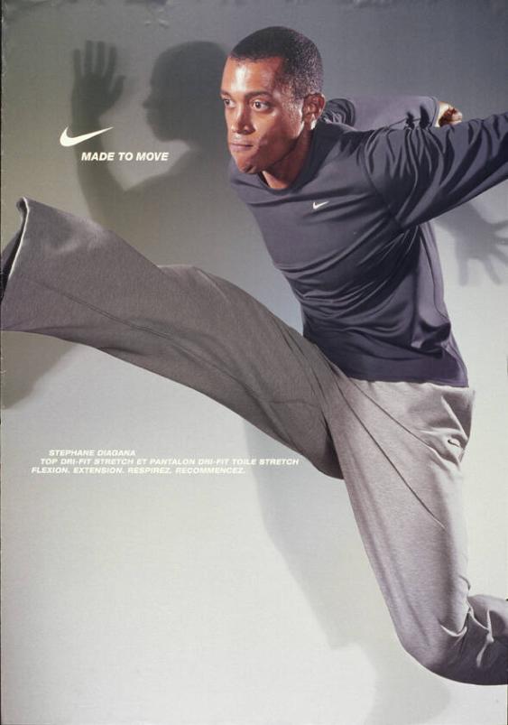 Made to Move - Stephane Diagana - Top Dri - Fit - Stretch et Pantalon Dri - Fit - Stretch flexion. Extension. Respirez. Recommancez.