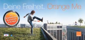 Deine Freiheit. Orange me - Jede Gesprächsminute. Mit jedem Abo. In alle Netze.