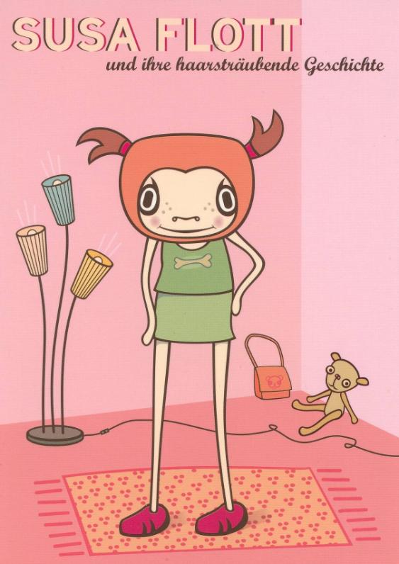 Susa Flott, Inszenierte Lesung, Einladungskarte