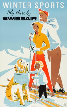 Winter sports - Fly there by Swissair