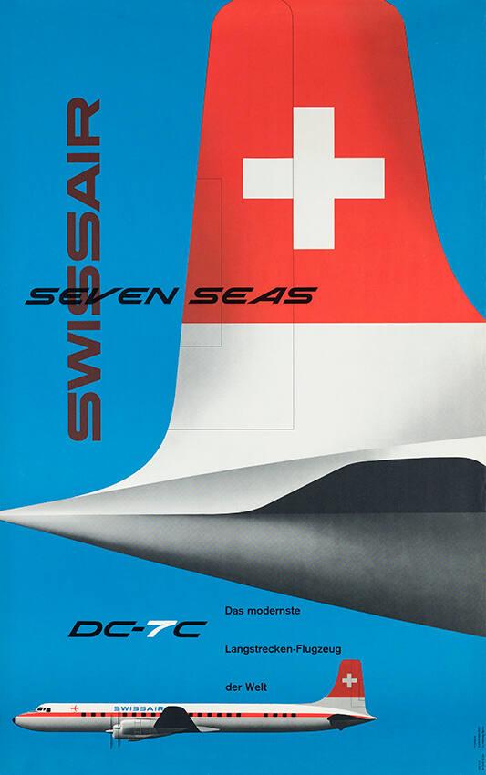 Swissair - Seven seas - DC-7C - Das modernste Langstrecken-Flugzeug der Welt
