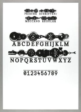 frische schriften: meccano regular