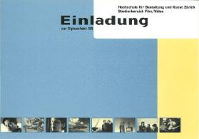 Studiendereich FIlm / Video, Einladung zur Diplomfeier 1999