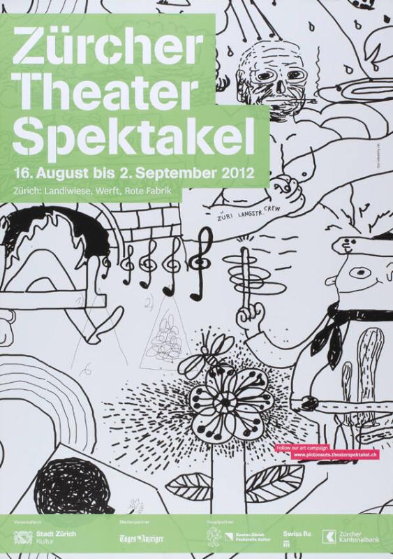 Zürcher Theater Spektakel - 16. August bis 2. September 2012 - Zürich: Landiwiese, Werft und Rote Fabrik
