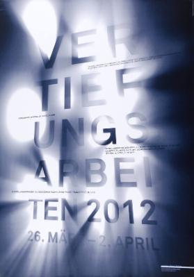 Vertiefungsarbeiten 2012 - Die Berufsschule für Gestaltung zeigt eine Auswahl von Lehrabschlussarbeiten aller Berufsgruppen, die im Fach Allgemeinbildung produziert wurden. - (...) - Medien Form Farbe - Berufsschule für Gestaltung Zürich