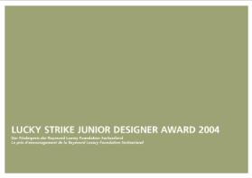 Lucky Strike Junior Designer Award 2004, Einladungskarte