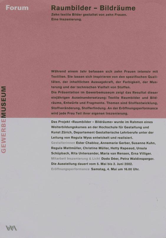 Raumbilder - Bilderräume