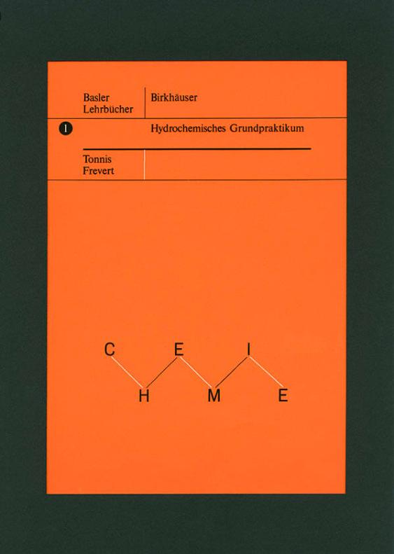 Hydrochemisches Grundpraktikum. Tonnis Frevert