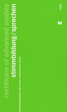 CAS Stimmbildung / Sprechen