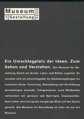 Museum für Gestaltung Zürich