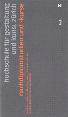HGKZ, NDS/NDK - Nachdiplomstudien und -Kurse