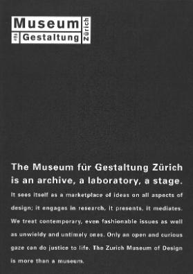 Museum für Gestaltung Zürich, Porträt