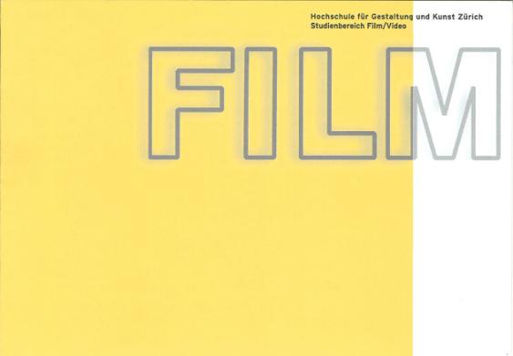 HGKZ, Studienbereich Film / Video