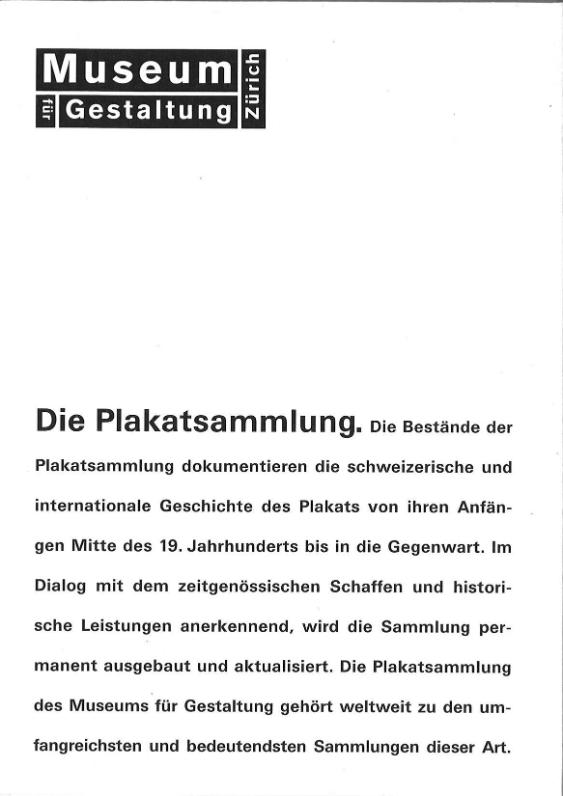 Die Plakatsammlung