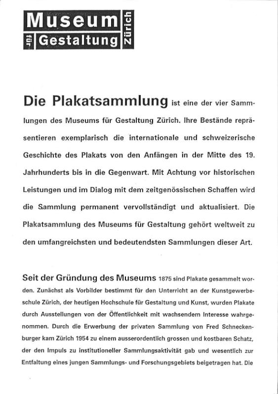 Die Plakatsammlung