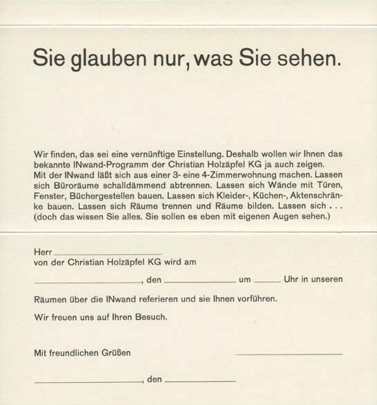 Sie glauben nur, was Sie sehen.