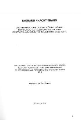 Tagraum / Nacht-Traum