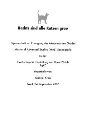 Nachts sind alle Katzen grau