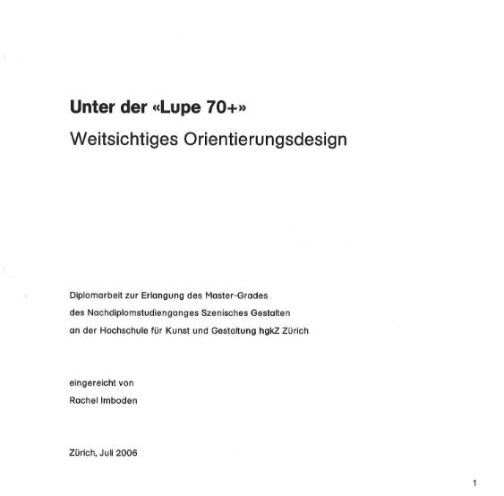 Unter der "Lupe 70+"