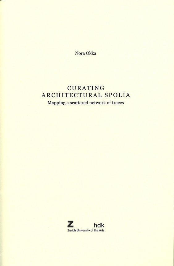 Curating Architectural Spolia